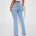 Women's High-Waisted Flared Jeans Washed Stretchy Slim Fit Cotton Denim With Pockets Casual Fashion_mkmklike.com