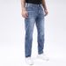 Men's Embroidered Jeans Can Be Worn All Year Round, Versatile Elastic Denim Shorts, Fashionable Slim Fit And Slimming, Heavy-duty Light Colored Pants_mkmklike.com