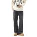 2024 New In Stock Washed Loose Wide Leg Jeans Men's Retro Casual Versatile Black Long Pants Men_mkmklike.com