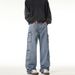 Nordmann American High Street Retro Multi-Pocket Cargo Jean Men' Straight Looe Wide-Leg Spring Autumn Trendy Brand Caual_mkmklike.com