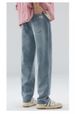 Straight Jeans Men's Spring And Summer New American Retro High Street Large Size Men's Loose Wide-leg Pants Versatile Trousers_mkmklike.com