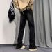 Nordmann European American Style High Trend Jeans For Men With Zipper And Hidden Button Street Ins Casual Straight Pants_mkmklike.com
