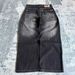 Men's Clothing Black And Gray Jeans For Men And Women Y2k High Street Straight Through Wide Leg Loose Trousers_mkmklike.com