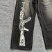 Streetwear Vintage Washed Jeans – Gun Print Distressed Denim | Loose Fit Straight Leg | High Waist | S-XL_mkmklike.com