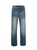 "Men's Premium Raw Denim Jeans – Classic Vintage Wash, Slight Flare & Straight Leg Old Money Aesthetic Heritage Style"_mkmklike.com