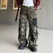Vintage Washed Destroyed Denim Pants – Retro Distressed Jeans With Color Blocking & Crooked Hem For Men & Women_mkmklike.com