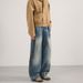 Men's Clothing Men's Retro Barn Style Washed Distressed Straight Leg Jeans Tie Dye Wide Leg Pants Curved Knife Loose Fit_mkmklike.com