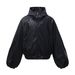 Eon Modish 25 Autumn New American Street Fashion Simple Short Leather Patchwork Jacket Coat_mkmklike.com