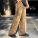 Amekaji Men's Washed Distressed Jeans Retro Trendy Brand Casual Loose Fit Long Trousers Export Workwear_mkmklike.com