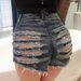 Women's Clothing Denim Shorts Hot Pants Jeans Nightclub Women's Sexy High Waist Holes_mkmklike.com