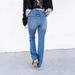 Women's Clothing High Waist Straight Leg Double Button Jeans - Classic Blue, Dark Blue & Black - Stretch Denim Comfort Fit (XS-3XL)_mkmklike.com
