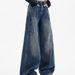 Vintage Distressed Wide-Leg Jeans For Women – Retro Blue High-Waisted Ripped Denim Pants (XS-4XL)_mkmklike.com