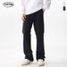 Men's Black Flared Jeans Wide Leg Loose Casual Cleanfit Archer0603 American Style Flared Pants_mkmklike.com