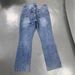 Men's Heavyweight Slub Denim Jeans – Vintage Washed Wide-Leg Flared Pants With Retro Stripes & Stacked Hem_mkmklike.com