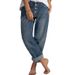 Women's Clothing Factory direct sales spring and autumn new loose casual versatile simple slim straight jeans women's clothing_mkmklike.com