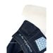 Women's High-Waisted Wide-Leg Jeans – Contrast Cuff & Letter Embroidery, Relaxed Fit Dark Blue Denim Pants (XS-3XL)_mkmklike.com