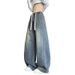 Men's Retro Bootcut Jeans With Fleece Lining, Relaxed Fit Casual Pants For Winter, Fashionable & Slimming Trousers_mkmklike.com