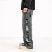Vintage Loose Wide Leg Jeans Men's Summer Loose Straight Trousers_mkmklike.com