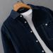 Autumn Simple Denim Versatile Men's Long Sleeved Shirt Casual Loose Men's Retro Youth Shirt_mkmklike.com