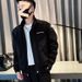 Men's Thickened Jacket For Autumn And Winter, Stylish Embroidered Stand Collar Jacket, Trendy Loose Cotton Coat,_mkmklike.com