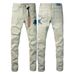 KSB Straight Leg Ripped Stretch American High Street Casual Men's Jeans In Stock Mixed Pants_mkmklike.com