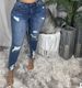 High-Waisted Stretchy Slim Fit Jeans From Foreign Trade Smooths Your Silhouette Denim Pencil Micro Flare Leggings For Women_mkmklike.com
