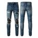 Pulse Cross-Border European And American Trend Brand TR Heavy Craft Washed Distressed Men's High-Quality Leather Pencil_mkmklike.com