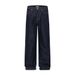 Straight-Leg Jeans Men High Street Trendy Brand Vibe Series Topstitched Pockets Simple Loose Versatile Casual Wide-Leg_mkmklike.com
