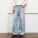 Men's Clothing Crease Cleanfit Washed Denim Vintage Washed Cleanfit Denim Jeans For Men - Retro American Style Bootcut Pants With Distressed Details_mkmklike.com
