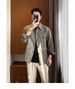 LP Version High-End Fashionable! Linen Cotton Loose Turn-Down Collar Multi-Pocket Men's Business Casual Jacket Coat_mkmklike.com