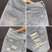 Light Blue Ripped Denim Shorts for Men Trendy Slim Fit Mid-Length Summer Trend Youth Pants_mkmklike.com