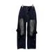 Women's Vintage Washed Wide Leg Jeans Distressed Denim Pants Tapered Fit High Waist Casual Boho Chic Everyday Comfort_mkmklike.com