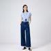 Coolmei Women's 9/10 Length Straight-Leg Pants, 2025 Spring New Style, Non-Stretch, Back Pocket, High-Waisted, Slimming_mkmklike.com