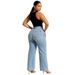 European And American Cross-Border Jeans For Women, Vintage Plus Size Women's Clothing, Slim Fit, Slimming,_mkmklike.com