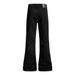 Hippie Trend Vibes Flared Jeans For Men High Street Solid Color Versatile Basic Loose Casual Long Pants_mkmklike.com