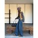 ICC Winter Composite Fleece Washed Dark Blue Slim Straight Women's Jeans Guangzhou Thirteen Lines 70330_mkmklike.com