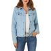 Women's Slim Fit Denim Jacket - Stretch Cotton Casual Coat (Blue/Black/Light Blue/Dark Blue), S-3XL_mkmklike.com