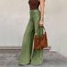 Women's Retro Stretch Wide Leg Jeans mid Waist Loose Fit Floor-Length Drapey Y2K Style European American Fashion_mkmklike.com