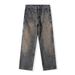 Pulse Style European And American High Street Split Ripped Jeans For Men With Unique Design, Niche Trendy Brand, Slim Fit_mkmklike.com