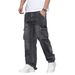 Men’s Light Blue Stretch Jeans – Comfortable Slim Fit Denim Pants (Sizes S-XXXL)_mkmklike.com