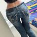 Y2k Baggy Jeans For Women – Low-Rise Distressed Denim With Cross Embroidery & Flared Hem (Vintage Blue)_mkmklike.com