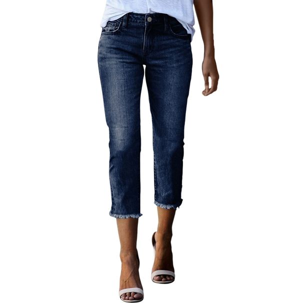 K Fashion Retro Slim Stretch Jeans For Women; Ladies_mkmklike.com