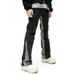 Nordmann European And American Style Side Camouflage Patchwork Jeans For Men With Unique Design, Loose Casual High Street Pants_mkmklike.com
