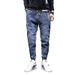 Jeans Brand Harlan Loose Straight Tube Trendy Work Clothes Versatile Leg Tight Men's Large Pants Men_mkmklike.com