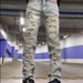 Men's Clothing Retro Distressed Washed Vintage Washed Distressed Ripped Loose Fit Bootcut Jeans For Men, High Street Hip Hop Straight Leg Denim Pants_mkmklike.com