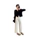Retro Blue Straight-leg Women's Jeans, New Spring-summer Style, Slimming And Flattering For Plus-size Women, Loose_mkmklike.com