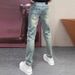 Men's Clothing Men's Slim Fit Ripped Jeans | Stretch Skinny Denim Pants | Distressed Streetwear Style_mkmklike.com
