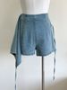 Chicco Chicco Visual Focus Multiple Washes Vintage Frayed Denim Blazer Low Waist Skirt Pants Set_mkmklike.com