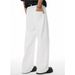 Men's Clothing Men's White Wide-Leg Jeans - Korean Style Straight Fit Denim Pants (White, S-3XL) Fashion Trends_mkmklike.com