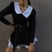 Women's Clothing Long-sleeved Doll Collar Skirt Design Niche Two-piece Dress_mkmklike.com